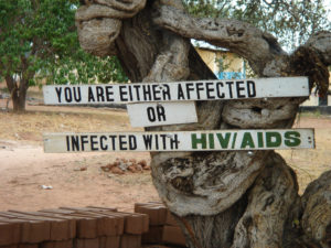 You are either affected or infected with HIV/AIDS