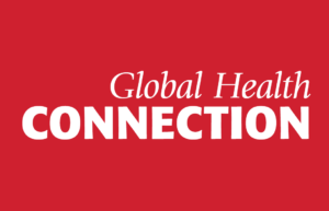 Red banner with text: Global Health Connection
