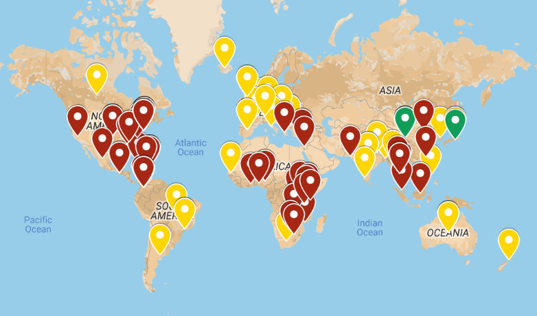 Global Health Project Map