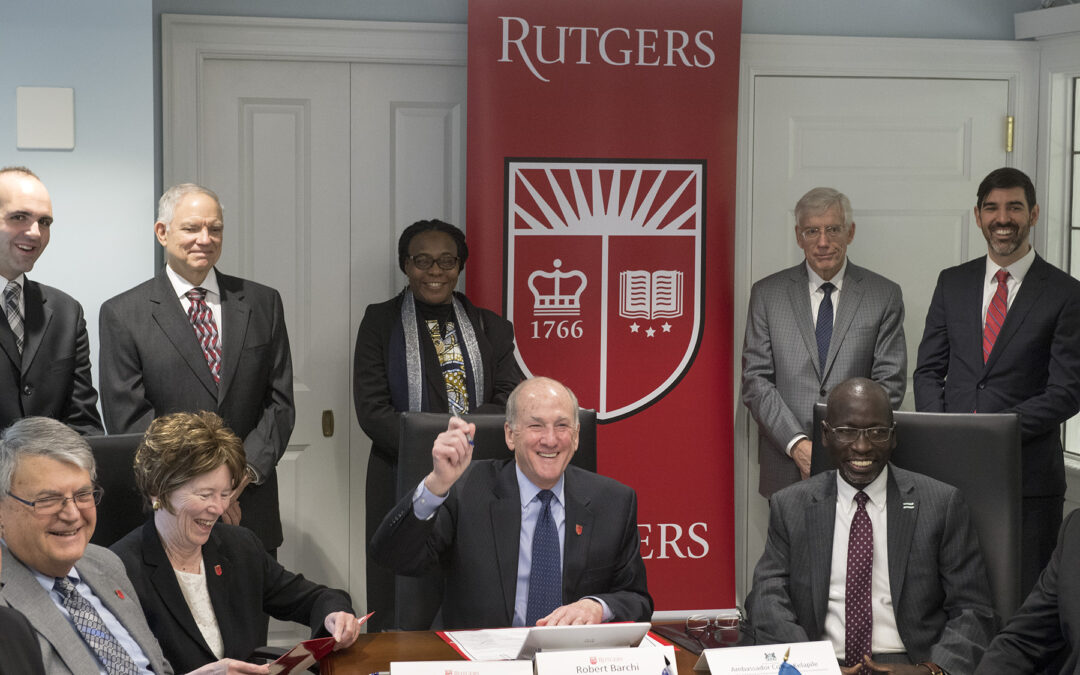 Rutgers and Botswana MOU signing on February 15, 2019.